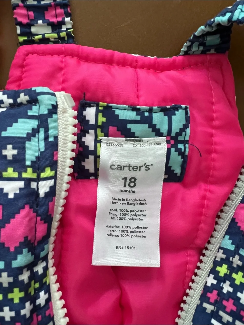 CARTERS Snowflake Fair Isle Snow Pants, 18mo